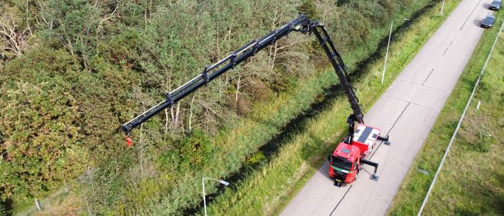 MAN met zero emissie autolaadkraan