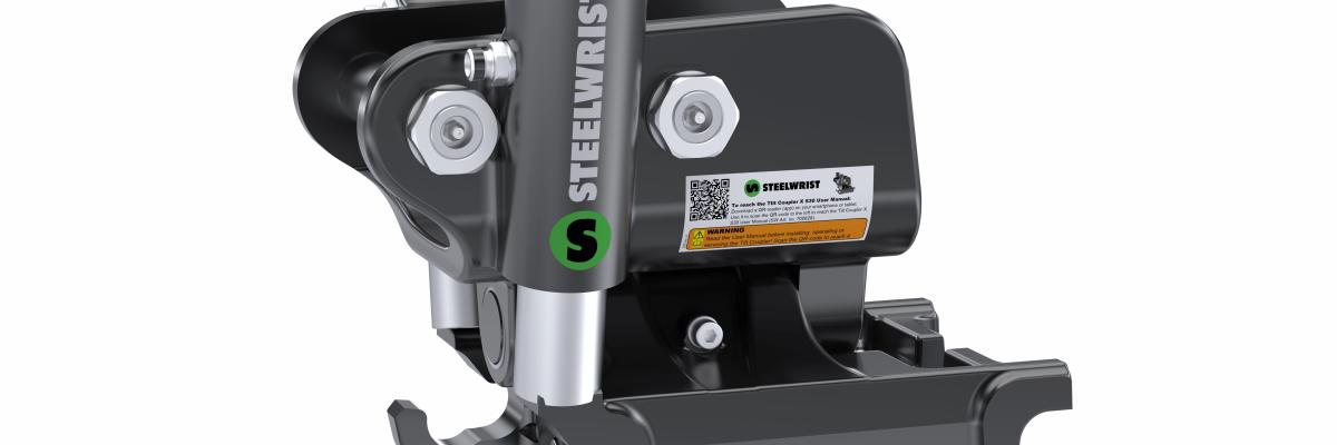 Steelwrist TCX30 voor minigraafmachines tot 2 ton.