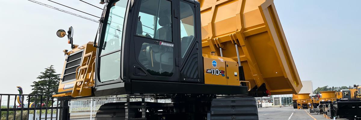 morooka rupsdumper bij kemp