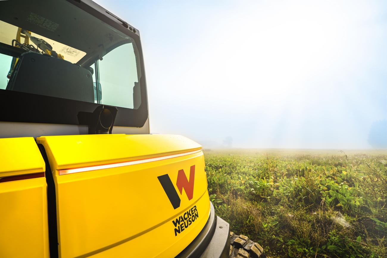 Wacker Neuson minigraafmachine met signalering