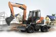 Hitachi ZX 95 W mobiele graafmachine