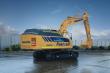 komatsu concept hydrogen graafmachine met brandstofcel